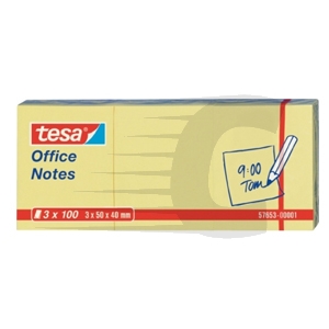 Notas amarelas 50x40